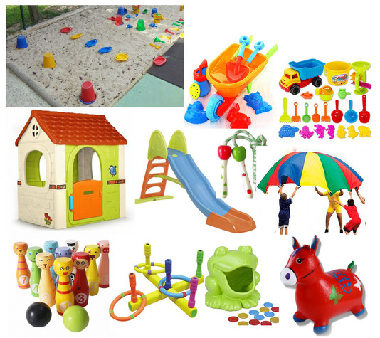 Un patio de infantil.
